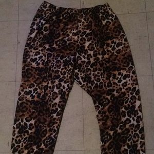 Leopard print pants